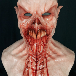 Baron Overbite the Vampire Silicone Mask (Translucent w/ Blood)