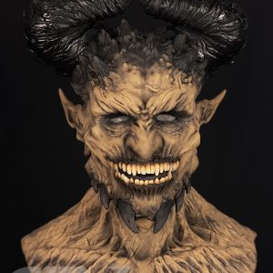 Asmodeus the Demon King Silicone Mask (Tan)