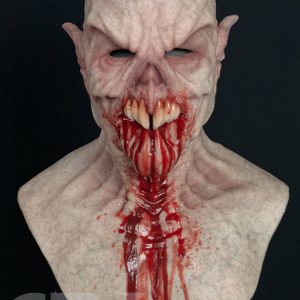 Baron Overbite the Vampire Silicone Mask (Pale w/ Blood)