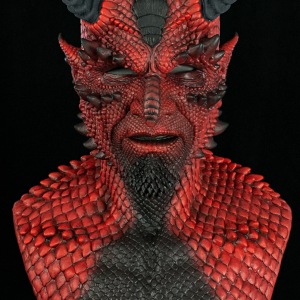Belial The Demon Silicone Mask (Blood Red)